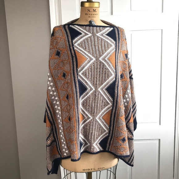Other - Boho Knit Poncho